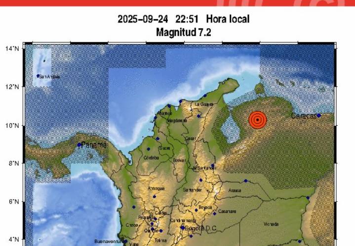 Fuerte sismo de 7.2 en Venezuela sacude a Colombia: detalles del temblor