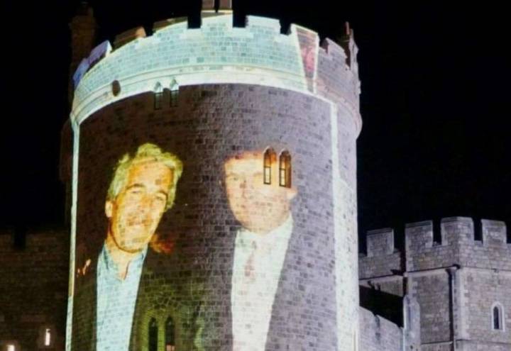 Kent man arrested for ‘malicious communications’ after Donald Trump and Jeffrey Epstein footage projected onto Windsor Castle