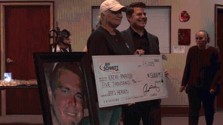 Kathi Parker receives $5K, named 3rd finalist of Jeff's Heroes
