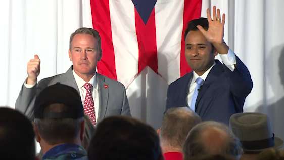 U.S. Sen. Husted, gubernatorial candidate Ramaswamy endorse each other in key Ohio races