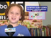Kidcaster Ce'Miyah gives your Tuesday morning forecast from William C. Jack Elementary School