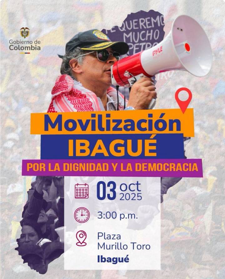Presidente Petro convoca movilización para el próximo 03 de octubre