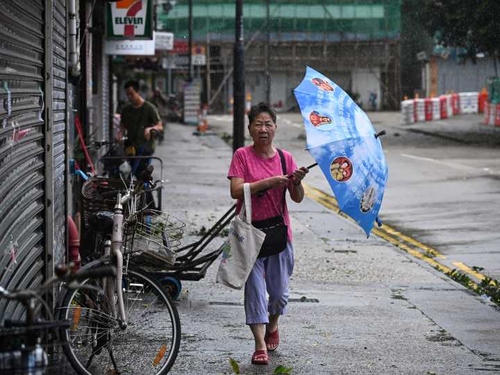 Typhoon Tapah makes landfall in China, prompting mass evacuations, closures