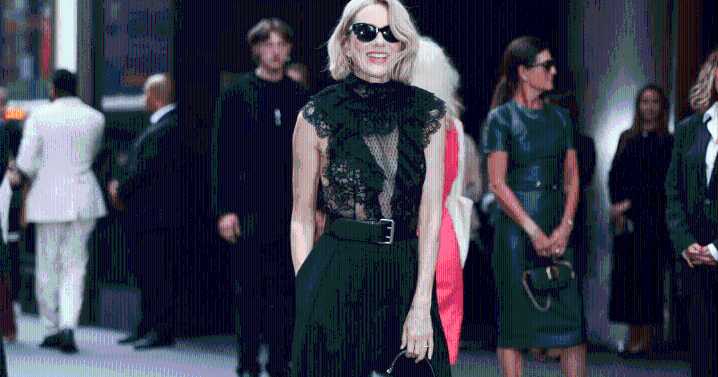 Naomi Watts’ Chic All-Black Fit at Ralph Lauren Show Celebrates Lace in the Best Way