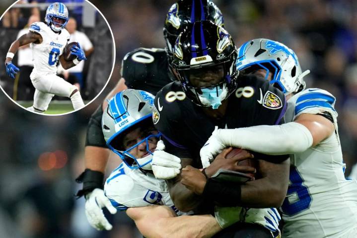 Lions stymie Lamar Jackson bully way to statement MNF win over Ravens