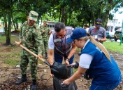 Ejército y Gobernación de Casanare embellecen espacios comunitarios en Yopal