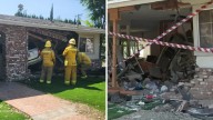 Driver slams into front of Diamond Bar home after reported mechanical issue while exiting freeway, deputies say