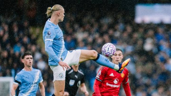Manchester City goleó 3-0 al United en el Derbi de Mánchester con doblete de Haaland