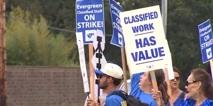 Evergreen Public Schools announces no class on Monday as strike enters 3rd week