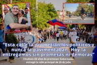 “Esta calle la prometían los políticos y nunca la pavimentaban. Hoy la entregamos sin promesas ni demoras”