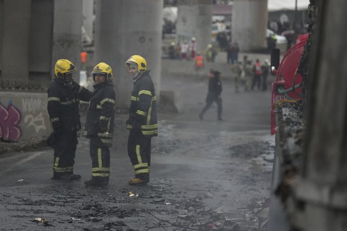 Gas tanker explosion in Mexico City leaves flames billowing and dozens injured with serious burns