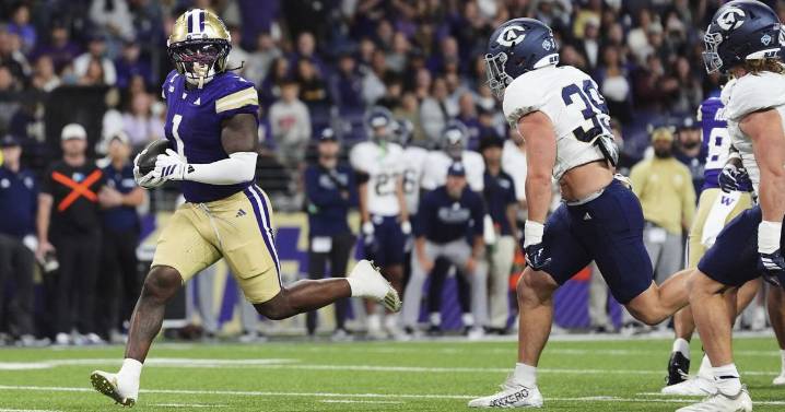 Jonah Coleman sets career high with 5 rushing touchdowns, Washington trounces UC Davis