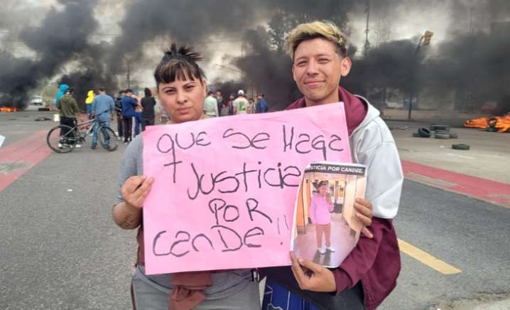 Crimen de la conductora de una aplicación: familiares se manifestaron en la Ruta Nacional N° 3