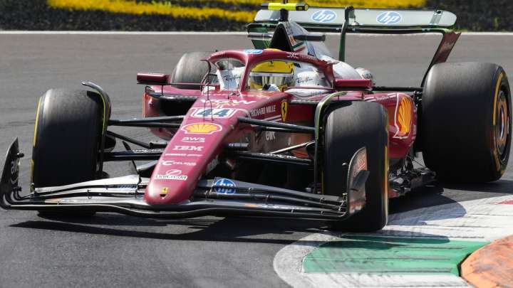 Italian GP: Lewis Hamilton fastest in Practice One on Monza bow for Ferrari with Charles Leclerc second