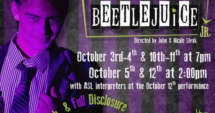 Beetlejuice Jr. opens at the Hoogland Center for the Arts this weekend.