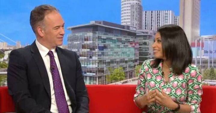 BBC Breakfast host left grimacing over graphic image broadcast to viewers
