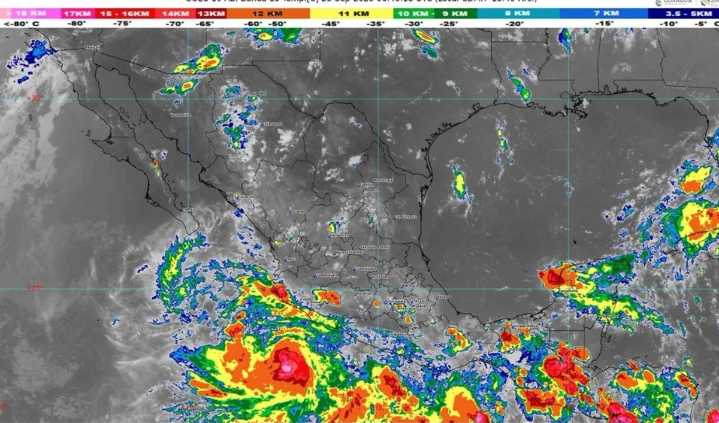 ‘Narda’ se intensificará a huracán categoría 1 este martes, prevé SMN