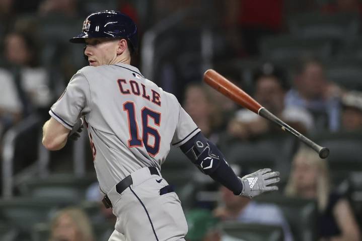 Astros crush Braves 11-3 as Zach Cole homers in first MLB at