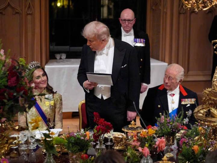 "Hermosa": la incómoda REACCIÓN de Kate Middleton al piropo de Donald Trump en Reino Unido