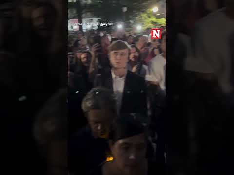 Singing Vigil For Charlie Kirk in Manhattan NYC