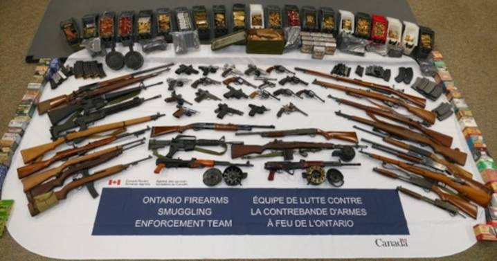 48 firearms seized by CBSA in Windsor, Ont.