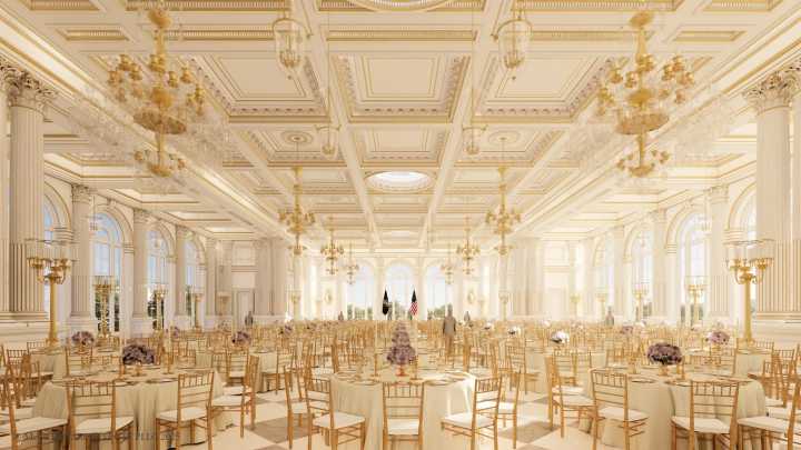 Trump Announces White House Ballroom Will be ‘A Little Bigger’ Than Planned