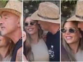 Eros Ramazzotti intentó besar a Evangelina Anderson y generó un incómodo momento: el video