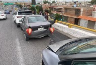 Un lesionado, en carambola sobre carretera a Rioverde