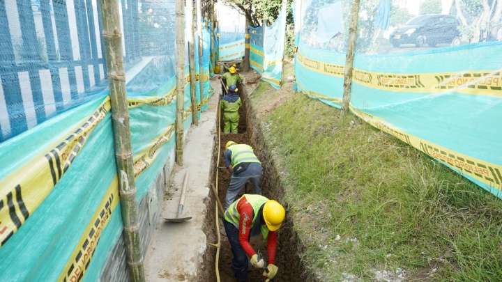 Avanzan las obras del proyecto de mejoramiento de redes de acueducto y alcantarillado en Pasto
