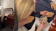 La viuda de Charlie Kirk muestra sus duras imágenes rota de dolor ante el cuerpo de su marido en el féretro: "Descansa"