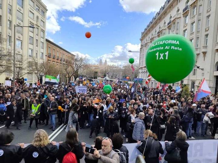 Miles de mutualistas marchan en Madrid para exigir la pasarela 1x1 al RETA sin exclusiones