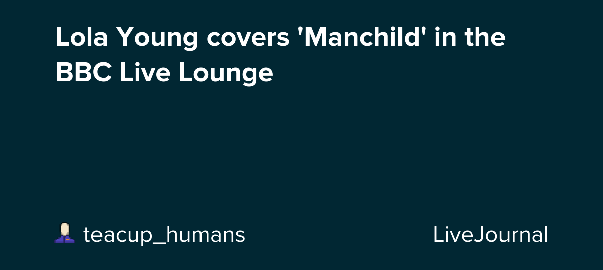 Lola Young covers 'Manchild' in the BBC Live Lounge: ohnotheydidnt