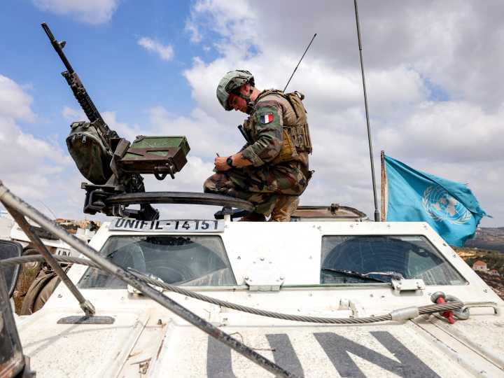 UNIFIL says Israeli drones drop grenades close to peacekeepers in Lebanon