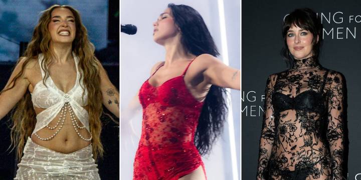 De Dua Lipa a Dakota Johnson: las celebrities que lideran la revolución de la lenceria en la vestimenta