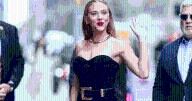 Scarlett Johansson Causes a Stir in Strapless Balmain Dress in NYC Photos