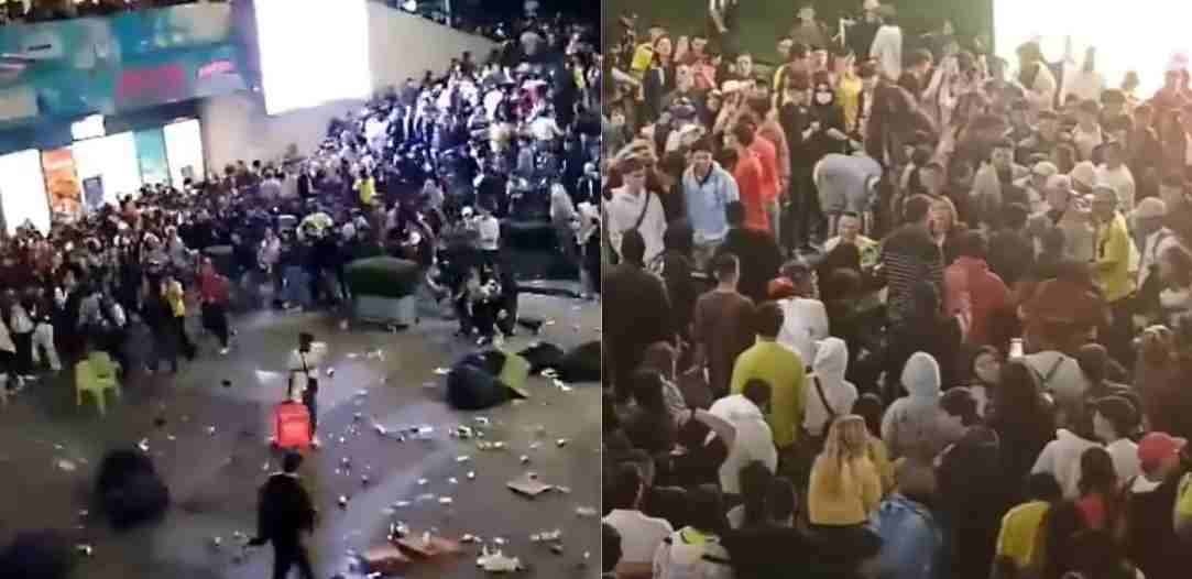 Violenta batalla entre hinchas colombianos y venezolanos desata el caos en Bogotá