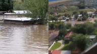 Se Inunda Nuevo Casas Grandes; Evacuan Familias con Helicóptero y Habilitan Refugios