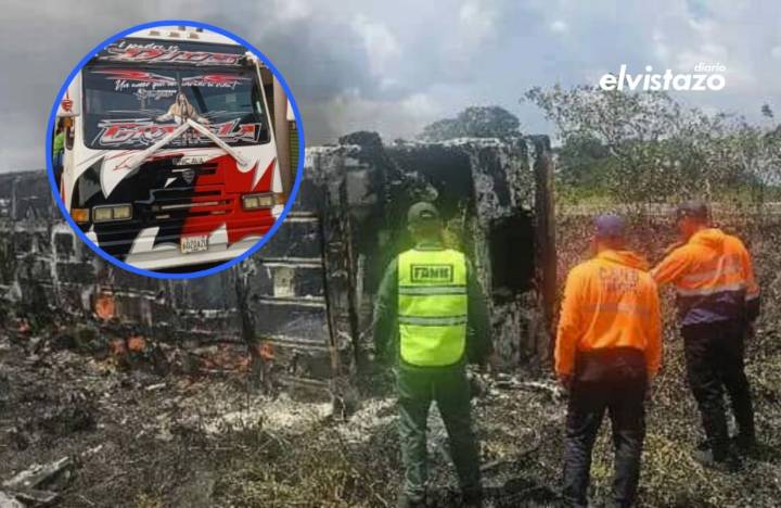 Doce fallecidos y varios heridos tras incendiarse un autobús en la Troncal 10 de Bolívar