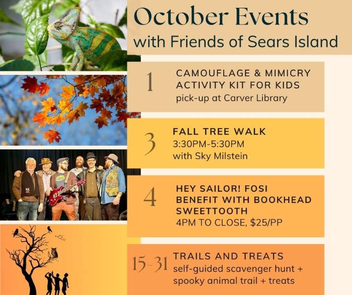 Friends of Sears Island October events