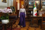 Presidenta Sheinbaum luce vestido de Virginia Arce en su primer Grito de Independencia
