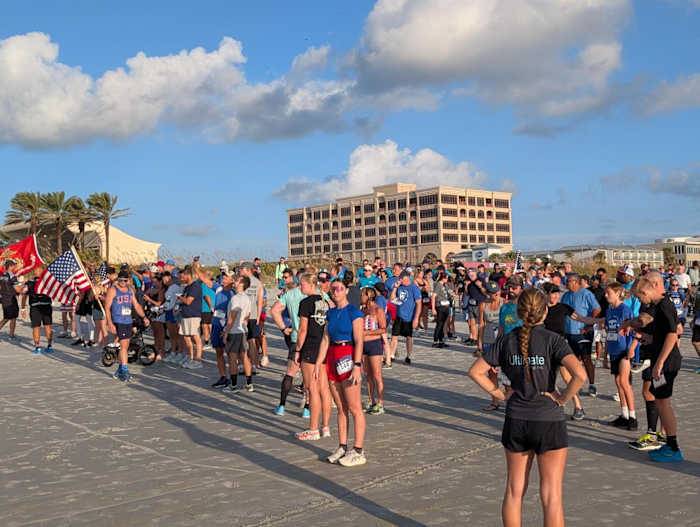 Families, veterans unite for 9/11 tribute run on Jacksonville Beach