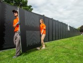PHOTOS: Volunteers build Vietnam Veterans Memorial replica