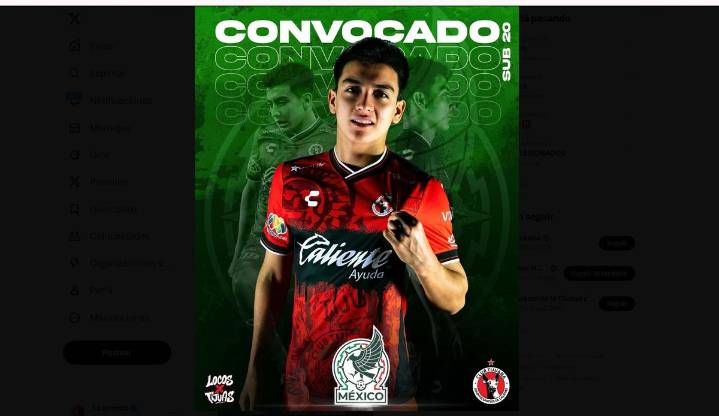 Gil Mora destaca en convocatoria del Tri para Mundial Sub 20 en Chile