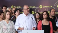 La lluvia desluce el acto de Òmnium que reivindica la pluralidad del independentismo