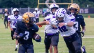 Shelby football's J.J. Williams discusses 3 TDs vs…