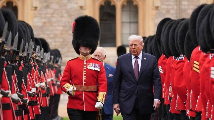 The Latest: Trump enjoys royal pageantry during unprecedented second UK state visit
