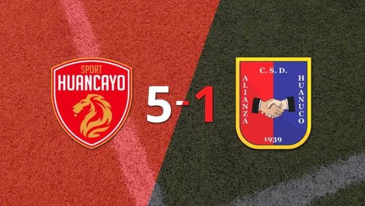 Liga 1: Sport Huancayo remonta y golea 5-1 a Alianza Universidad en un festival de fútbol