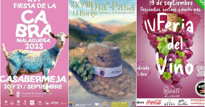 Nuevo fin de semana con feria y fiestas gastronómicas en Málaga con el vino, la cabra malagueña y la pasa como protagonistas