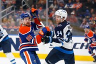 The Winnipeg Jets lose 4-0 to the Oilers in NHL preseason action
