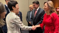 Primer contacto institucional de Natalia Chueca en Weihai para 'vender' Zaragoza en China